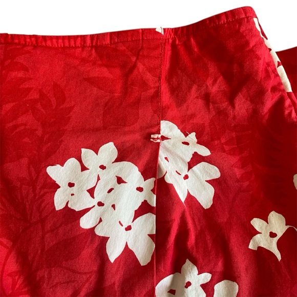 Vintage Y2K White Stag Red Hawaiian Floral Skort Size 16 - Picture 4 of 5